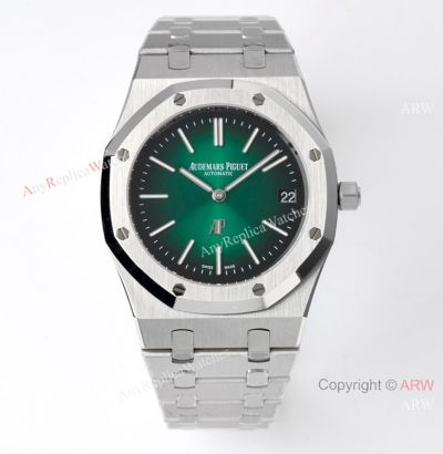  Audemars Piguet Royal Oak Jumbo Smoked Green Dial Swiss Made Watch 39mm